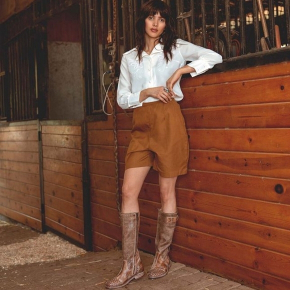 BED STU Leather upper Leather Lined Leather Sole Vibram Riding boot 7.5 BRANDNEW - Picture 3 of 16